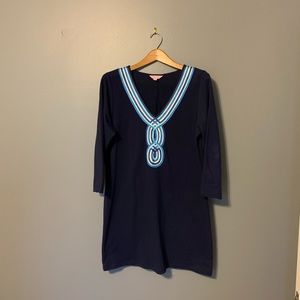Lilly Pulitzer navy blue knit dress.
